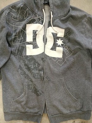 Vintage DC Shoes Hoodie Sweatshirt Mens Large Skate Grunge Y2K