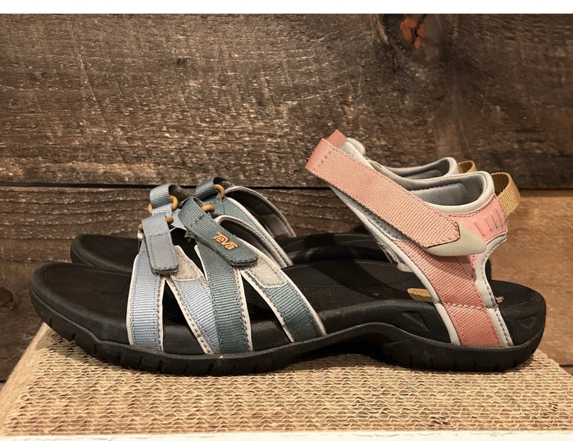 TEVA TIRRA LIGHT EARTH MULTI STRAPPY SPORT SANDALS, WOMEN SIZE