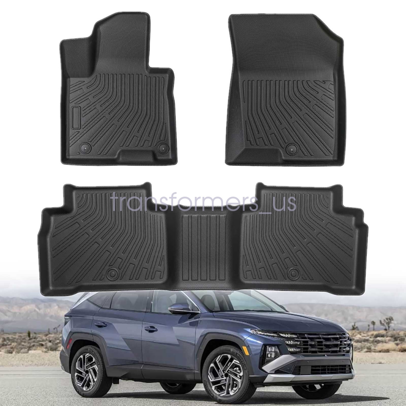 TPE Floor Mats Liners 3D For 2022 2023 2024 2025 2026 Hyundai Tucson All Weather