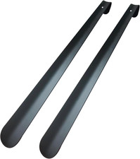 Metal Shoe Horn Long Handle for Seniors, 16.5" Heavy Duty Stainless Steel Shoes