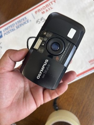 Olympus Infinity Stylus 35mm Point & Shoot Film Camera Black with