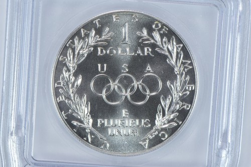 1988-D Olympic Torches Commemorative Silver Dollar MS70 ICG *8332 - Picture 4 of 5