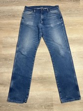 Wrangler 13MWZ Jeans Mens 36x36 Blue Cowboy Cut Original Fit Western Denim