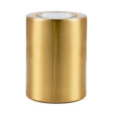 Small and Contemporary Brushed Gold LED Table/Floor Lamp Uplighter by Happy H...