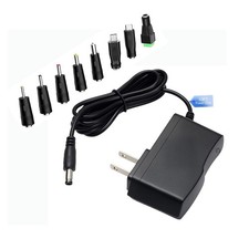 5V 2A Power Supply Adapter, 100-240V AC to DC, 10ft Long Power Cord, Universal C