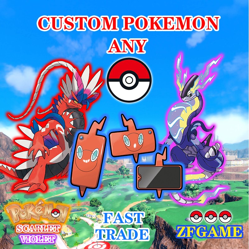✨ANY CUSTOM POKEMON 6IV + EVS🚀SHINY/NORMAL✨SCARLET and VIOLET✨Online delivery