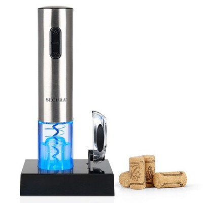 Secura Electric Wine Opener, Automatic Bottle Silver 