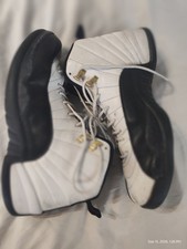 Air Jordan 12 Taxi 2013 Retro High Black White Gold OG 130690-125 Size 12 00215