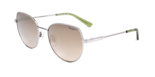 Pepe Jeans PJ5197 Shiny Silver 52/18/140 Damen Sonnenbrillen-image