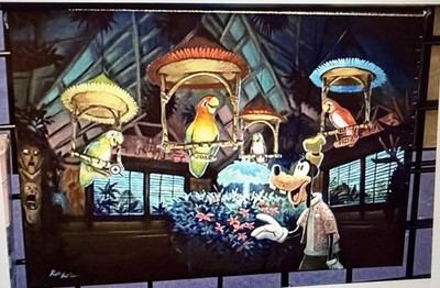 Disney Parks 2026 Tiki Goofy Rob Kaz 12x16  It's Showtime Canvas Gallery Wrap