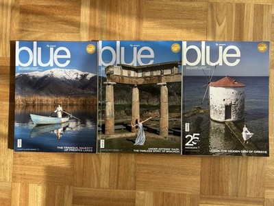 Aegean «Blue» Inflight Magazine SET 3x