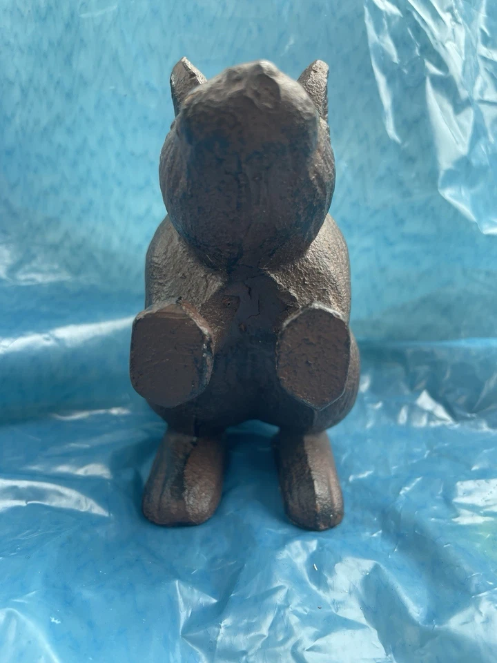 Tope de puerta de ratón de hierro fundido - estilo rústico vintage para dormitorio, baño y uso exterior Foto 3 de 4