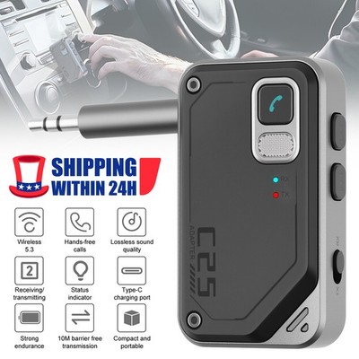 2 in 1 Wireless Bluetooth 5.0 Transmitter Receiver Adapter Audio 3.5mm Jack Aux