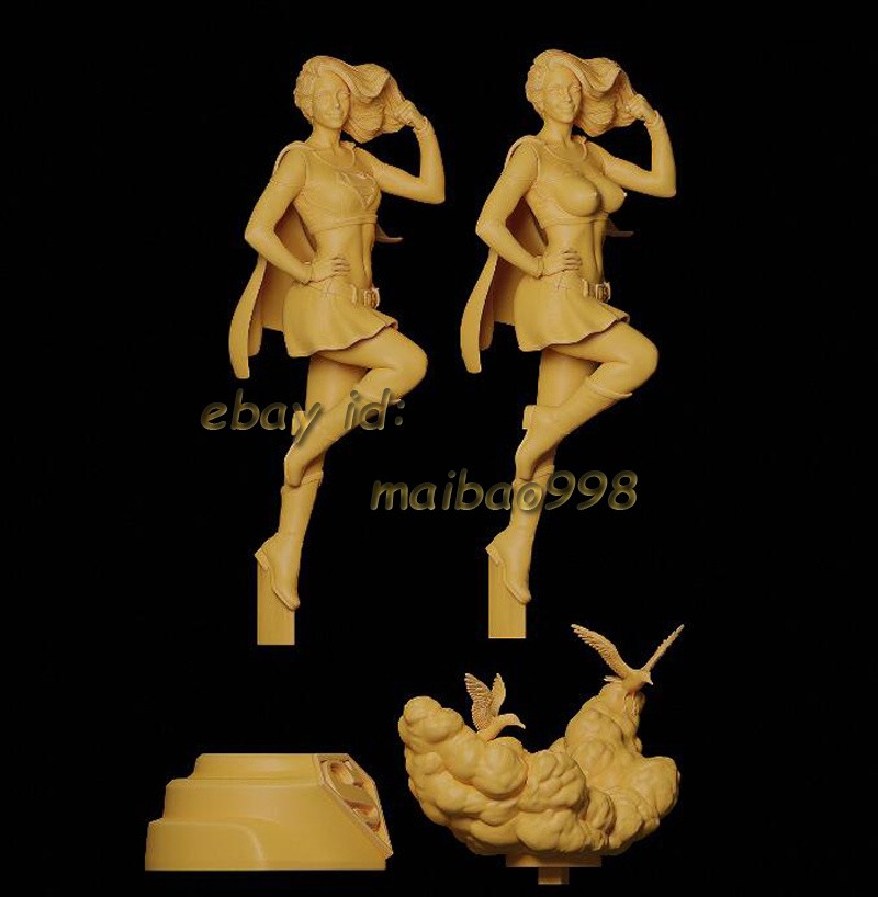 Super Girl 1/8 1/6 3D Print Garage Kit Figure Model Kit Unpainted Unassembled GK