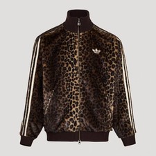 Adidas Originals FW25 JQD TT Track Top Leopard Casual Jacket KU9407 Asian Size