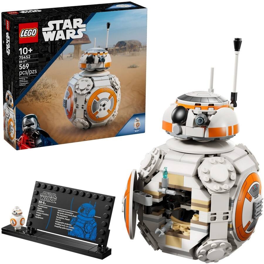 LEGO - Star Wars BB-8 Astromech Droid Kids Toy 75452, Ages 10+, New!