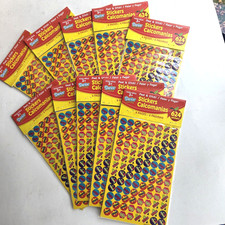 10 Spanish Reward Mini Stickers Darice Learning 624 per Pack X 10 Language