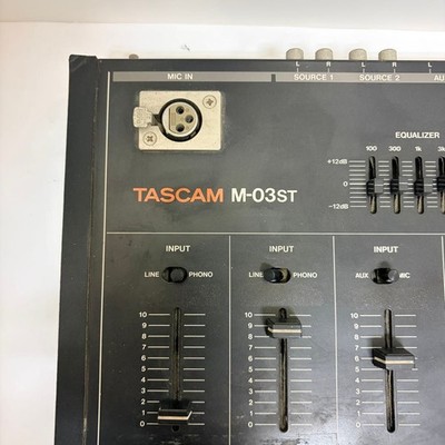 TASCAM Vintage DJ Mixer M-03ST Analog 3-Channel Used For Repair | eBay
