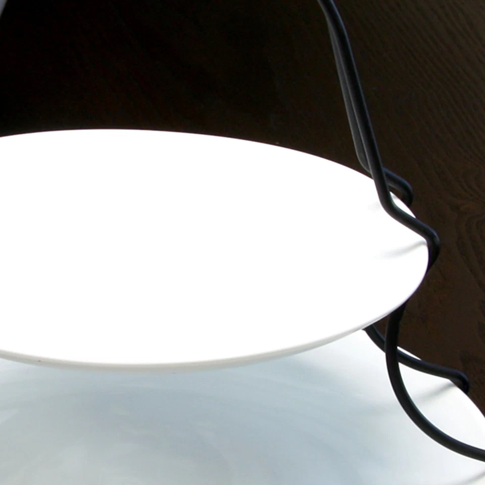 Gibson Elite Gracious Dining 2 Tiered Serving Set with Metal Rack in White - Image 3 of 4