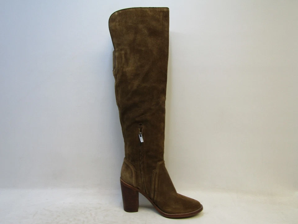 Модные женские сапоги VINCE CAMUTO размер 9 M коричневые замшевые на молнии 21 дюйм выше колена - Изображение 4 из 4