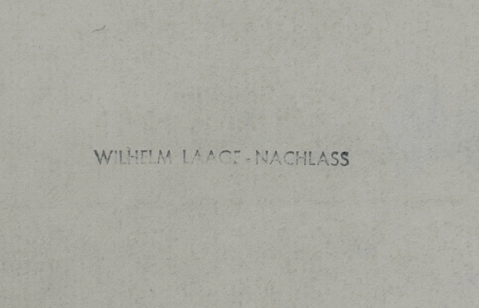 Wilhelm Laage, Pflug, Holzschnitt aus dem Nachlass, 1912, mit Nachlassstempel - Bild 3 von 3
