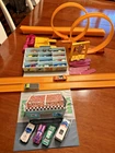 Vintage Hot Wheels 12 Car Popup Collector Case Cars and Track