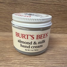 Burt's Bees Almond Milk Hand Cream Natural Moisturizer Hydrator 2 oz New