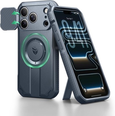 Dexnor for iPhone 17 Pro Case, [Built-in Flip Camera Cover & Camera Control Cove