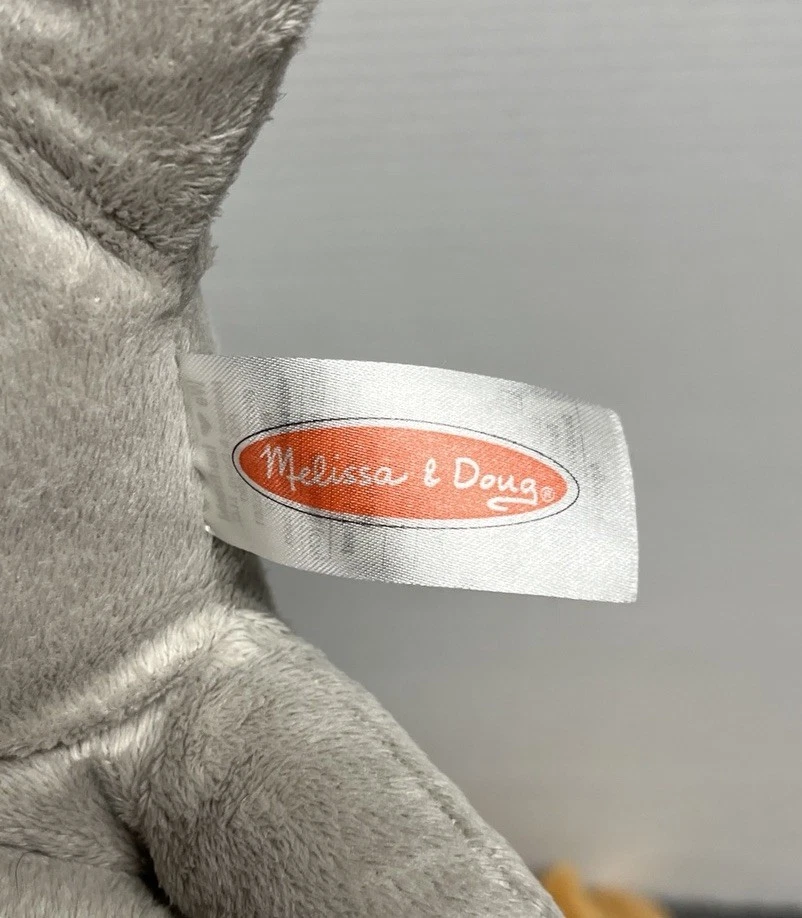 Melissa & Doug Marrón Cachorro Perro Gris Gatito Gato 8" Peluche Animal Lote de 2 Foto 3 de 4