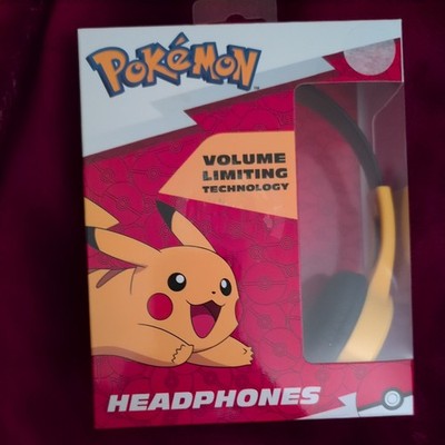 Nintendo Pokémon Pikachu Kid Safe Volume Limited Wired Headphones - New In Box