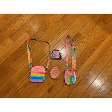 Kids Pop It Purse Set Unicorn Ice Cream Hamburger Bag  Barbie Tin Lunch Box