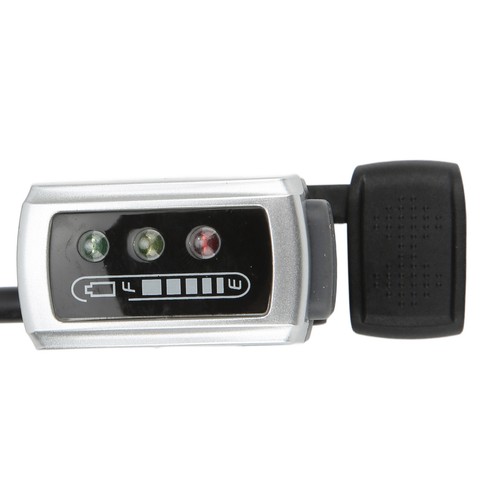 24V 6 Wire Thumb Throttle With ON/OFF Switch Battery Indicator 22mm ...