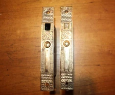 Restored Matched Set FC Linde Barrows Lock #510/502 Pocket Door Mortises R-34
