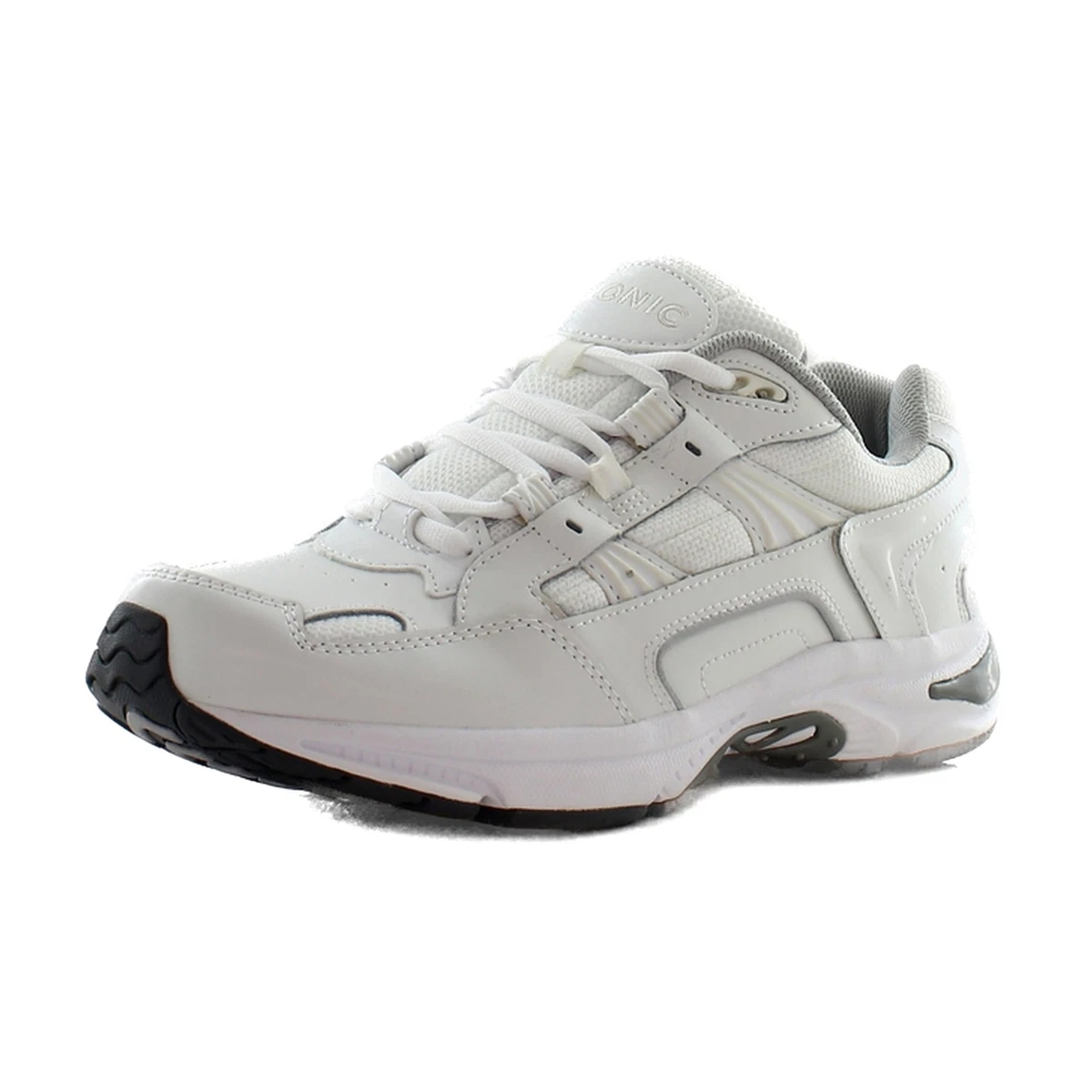 Vionic 23MWALK Walking Shoes Mens 12 Wide White Grey Leather Mesh Sneakers Amazon.com: Vionic 23WALK12113M 23WALK White/White 13 M  main image 2