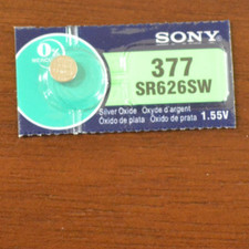 1 - Murata/Sony 377 SR626SW Watch Battery Expires 2032 Ships free NEW 