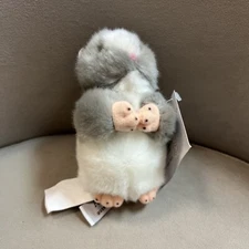 Henrietta - 5-Inch Grey & White Plush Hamster Collectible