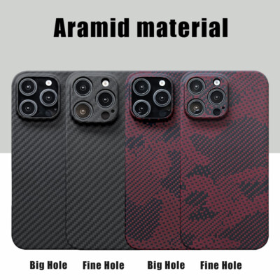 Carbon Fiber Case für iPhone 16 15 Pro 14 Pro Max 14 Plus Skin Feel ultra-thin