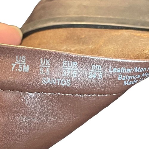 Franco Sarto Womens Size 7.5 Brown leather Buckle Distressed Ankle Oiled Boots - Picture 9 of 10