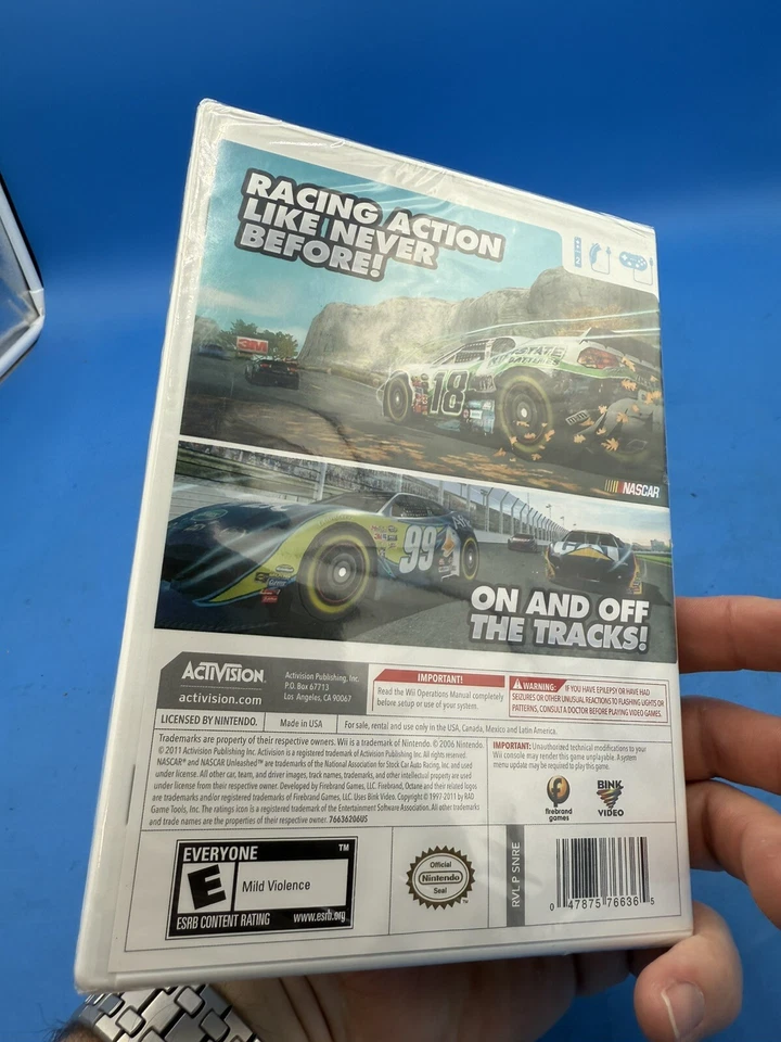 NASCAR Unleashed (Nintendo Wii, 2011) Activision Racing Game Brand New Sealed - Image 2 of 2