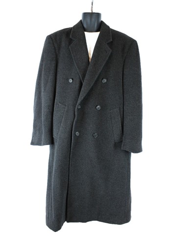Cashmere Wool Blend Overcoat Long 
