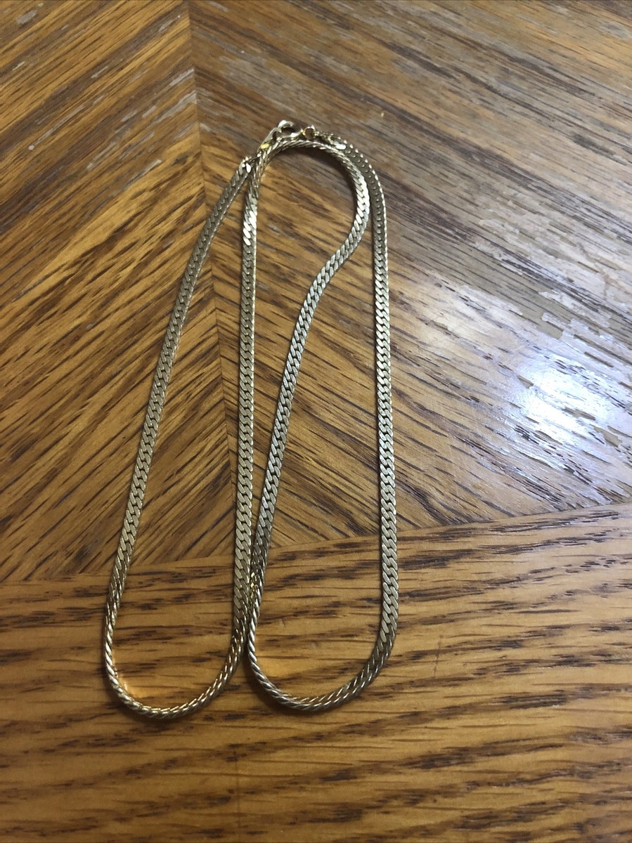20” Inch Gold Tone Necklace Stamped Korea Vintage | eBay