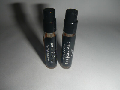 2X Jovoy Les Jeux sont Faits Eau De Parfum EDP EDT Lot of TWO Sample Spray Vials