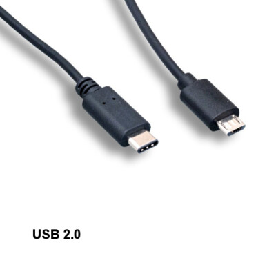 [Lot10] 6Ft USB 2.0 Type Micro B to Type C Cable Data Sync Charge for PC Mac HDD