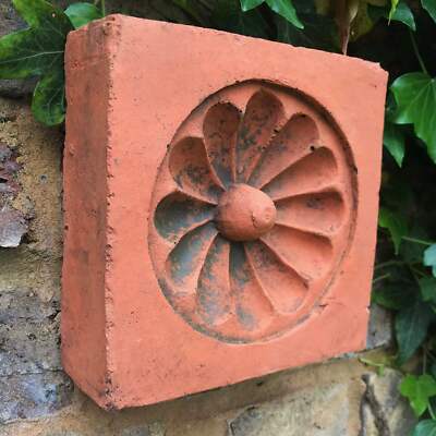 Dekorative Ziegel Kopie antiker Terrakotta Wandfliese - Intaglio Daisy Design