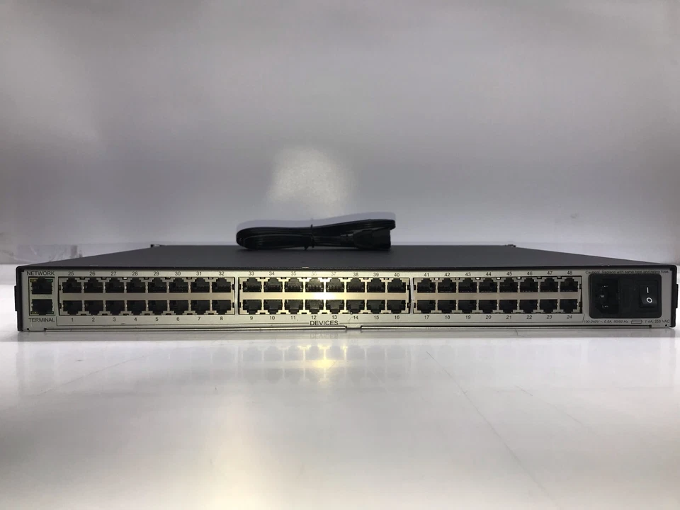 Lantronix SCS4805 Secure Console Server SCS4805U-01 w/Power Cord - Image 4 of 4