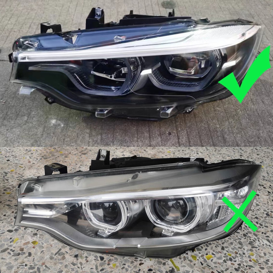 Yellow Angel Eyes DRL Adaptive LED Boards For BMW F80 M3 M4 F32 F86 F36 ...