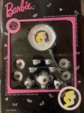 1994 Chilton 35th Anniversary Barbie Miniature Nostalgic China Tea Set COA