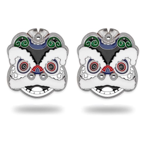 2 De León Bailarín Botón Cubierta Cromo Metal Decoración Anillo Interruptor Protecti - Imagen 4 de 11