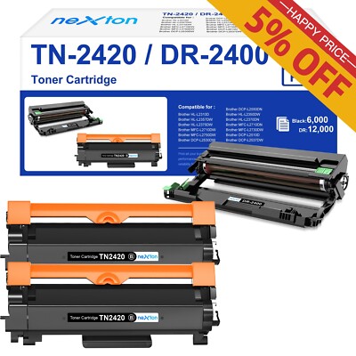 2 XXL Toner für Brother TN-2420 MFC-L2710DW MFC-L 2710DN HL-L2350DW HL-L2310D