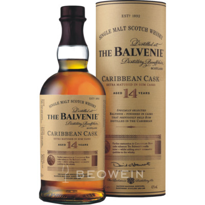 Balvenie 14 Jahre Caribbean Cask 0,7 l Rum Fass Finish Single Malt Scotch Whisky